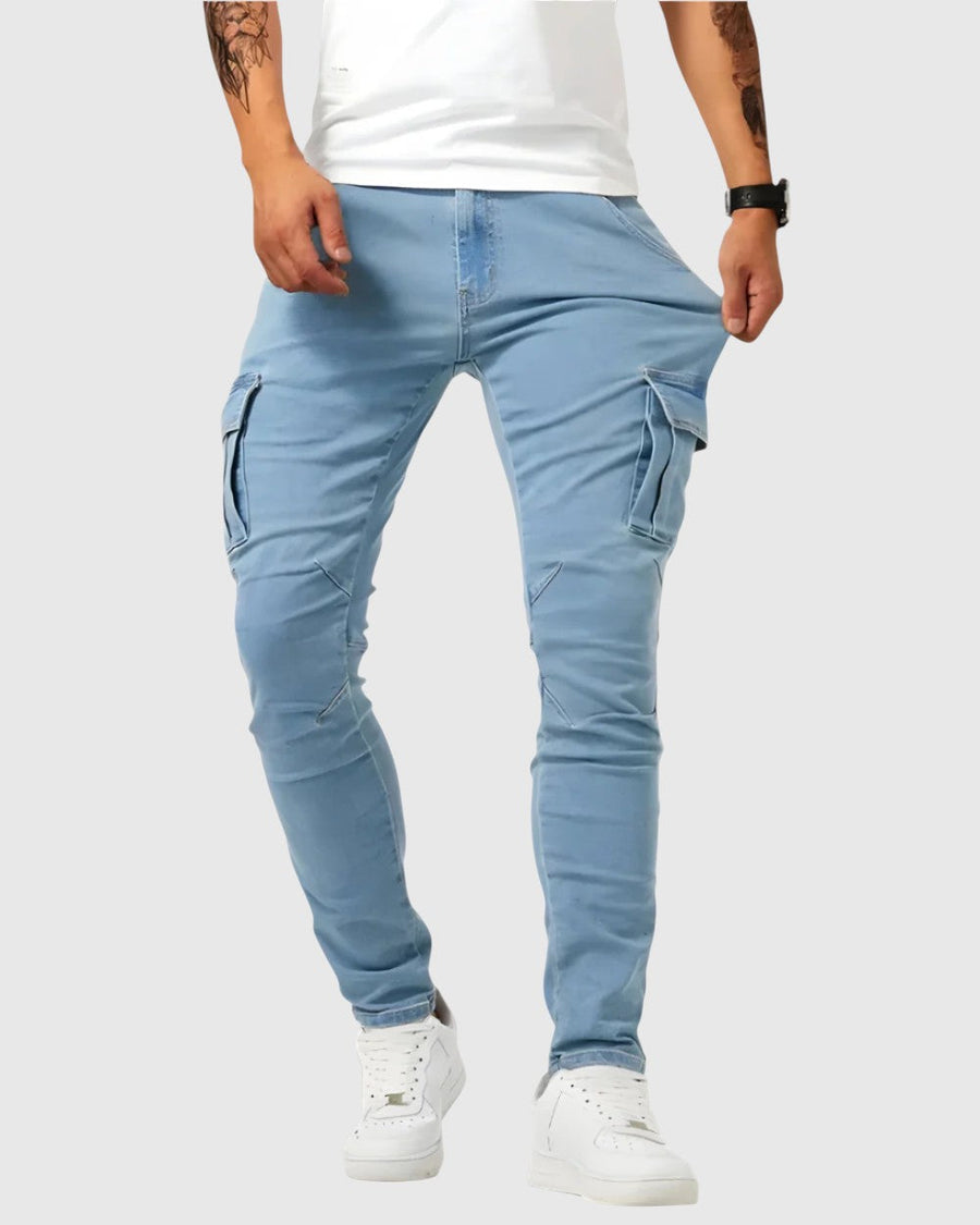 Vasil | Kalhoty Marino cargo stretch