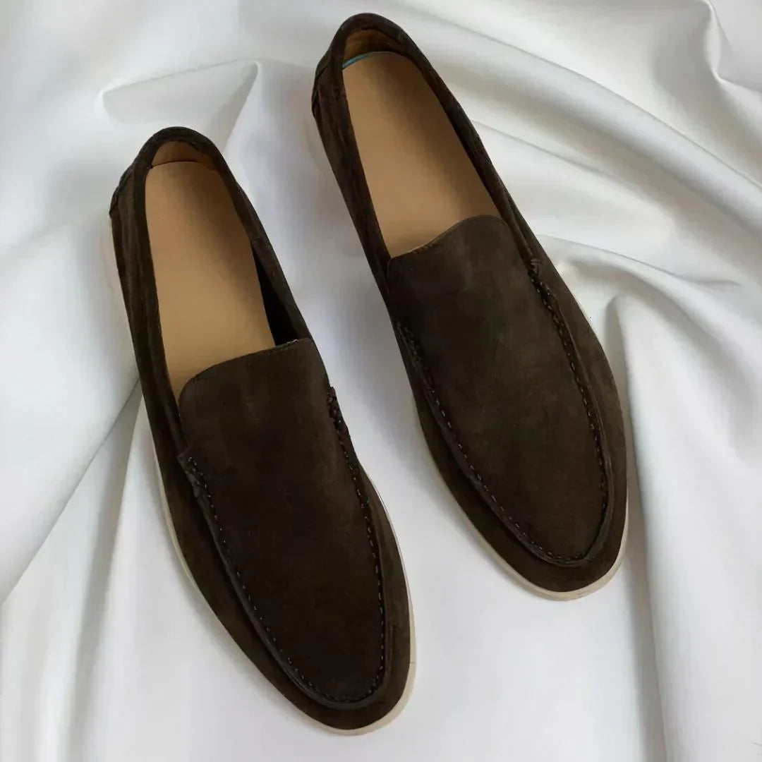 Luděk | Elegantní semišové mokasíny