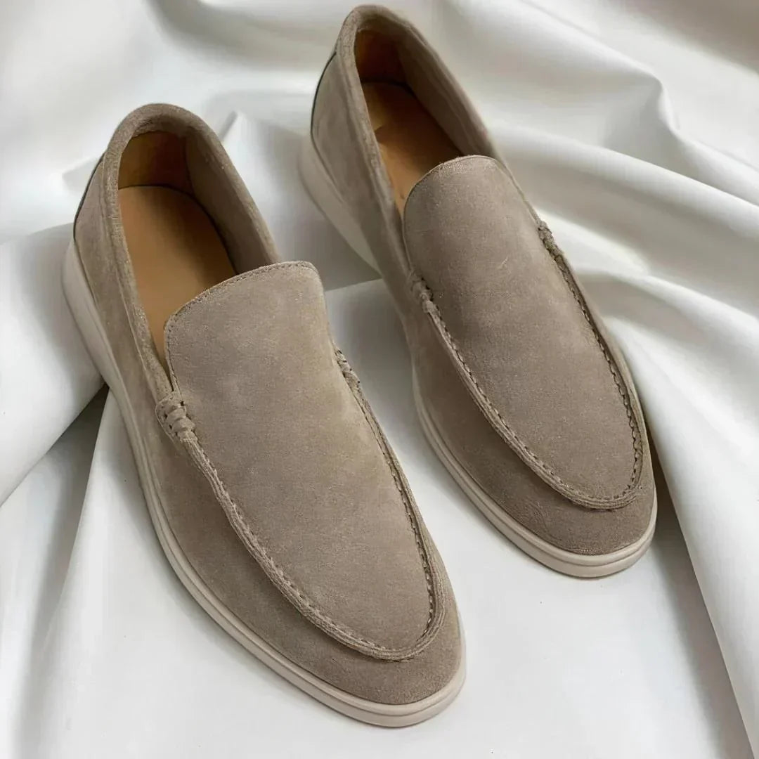 Luděk | Elegantní semišové mokasíny