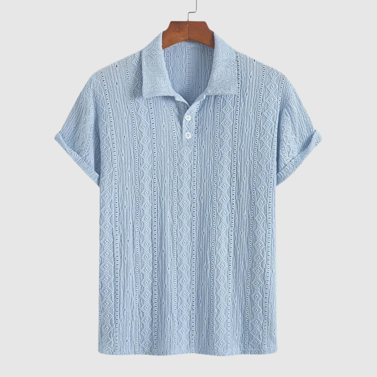 Luboš | Jemné pletené polo s texturovaným designem
