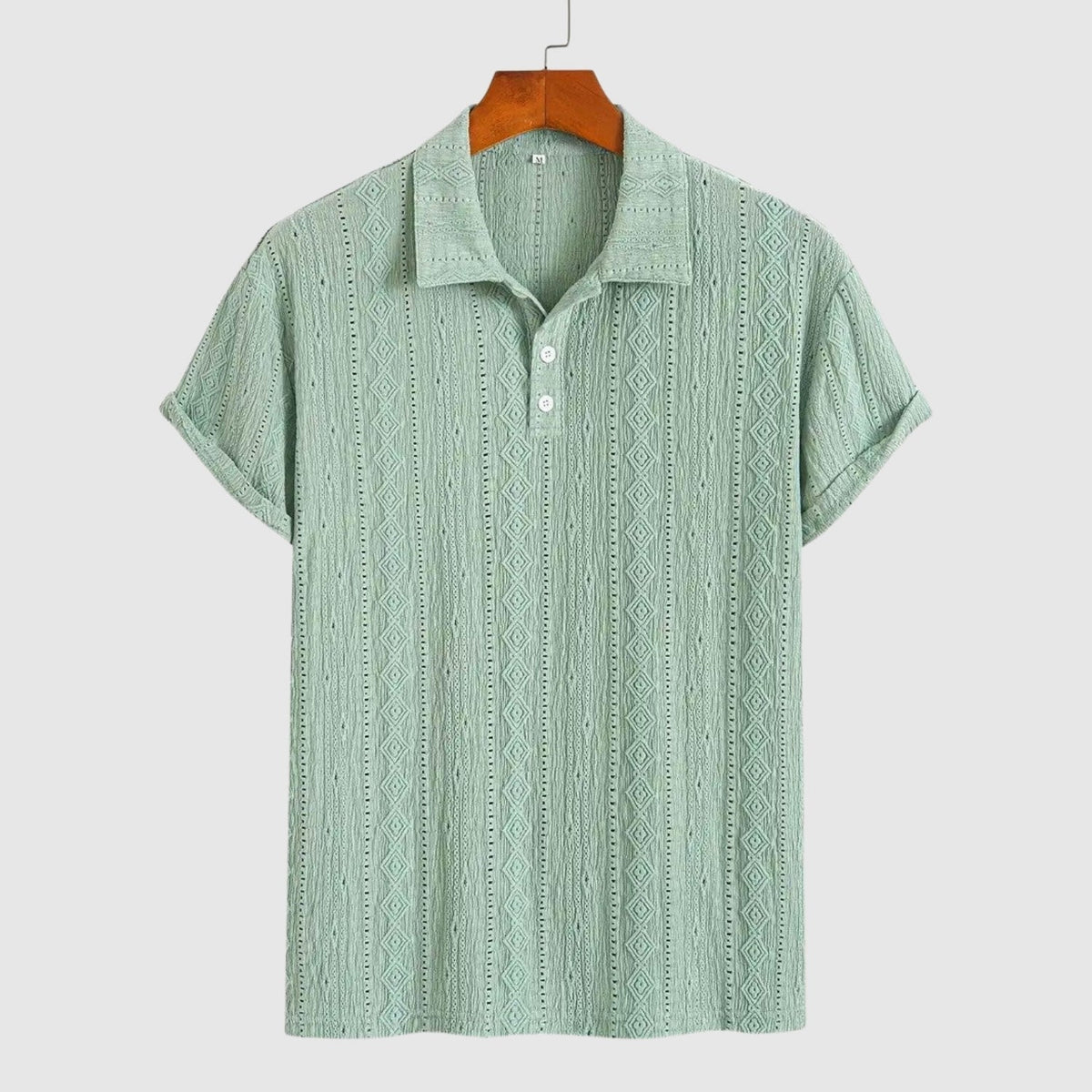 Luboš | Jemné pletené polo s texturovaným designem