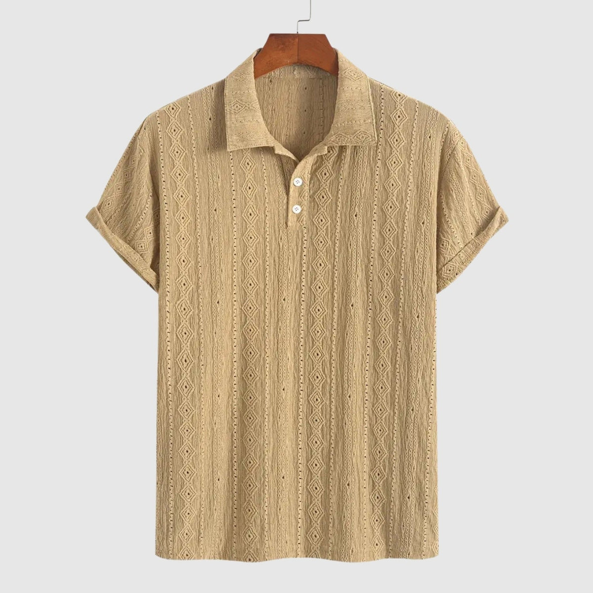 Luboš | Jemné pletené polo s texturovaným designem
