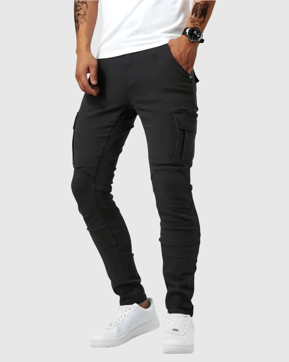 Vasil | Kalhoty Marino cargo stretch