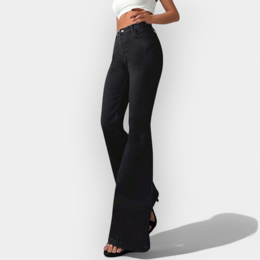 Nora | Bootcut džíny s vysokým pasem