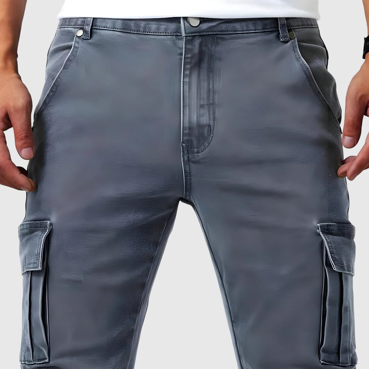 Vasil | Kalhoty Marino cargo stretch