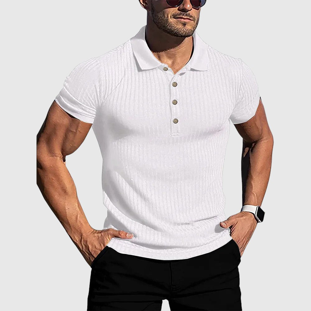 Luboš | Elegantní pruhovaná polo košile
