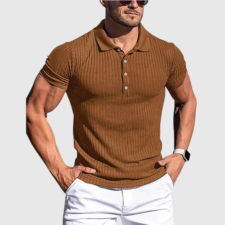 Luboš | Elegantní pruhovaná polo košile