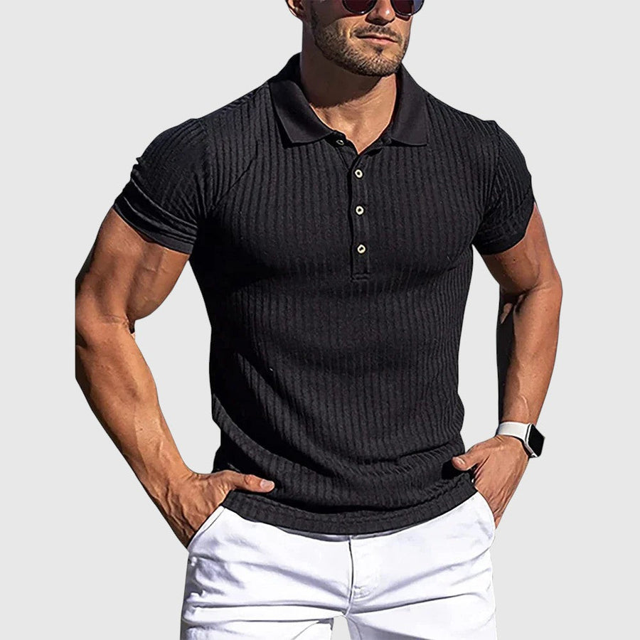 Luboš | Elegantní pruhovaná polo košile