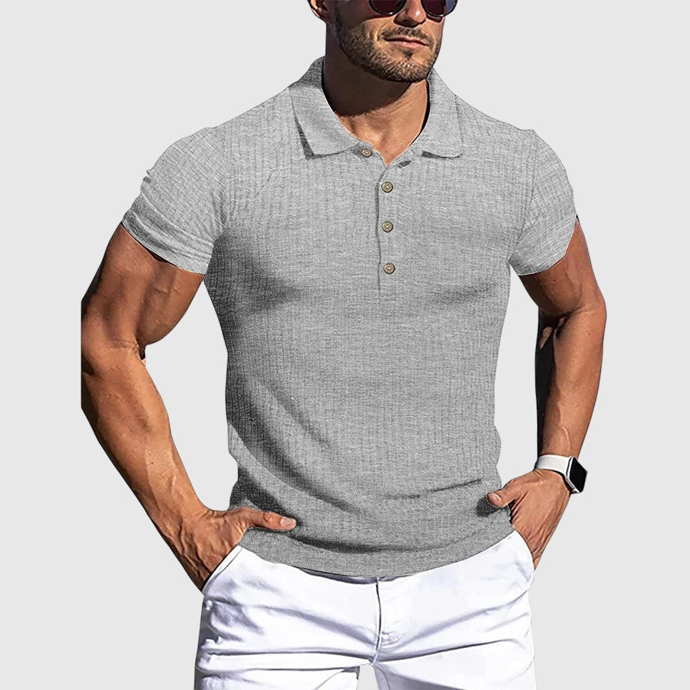 Luboš | Elegantní pruhovaná polo košile