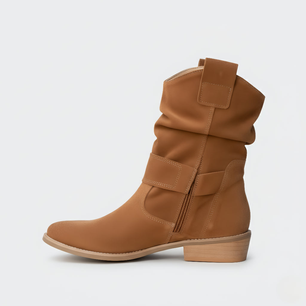 Libuše | Semišové kotníkové boty v boho stylu